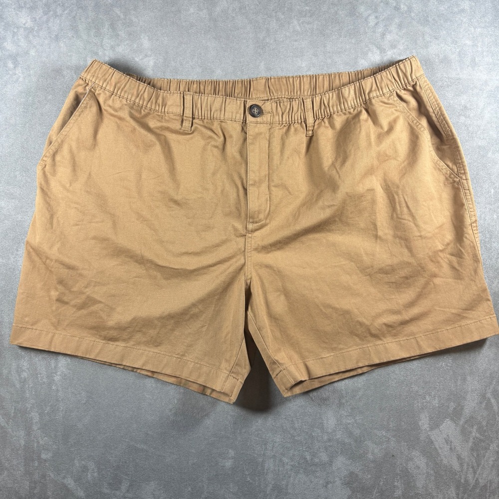Chubbies Mens XXL Khaki Stretch Twill Shorts 5.5" Inseam Regular Fit Tan